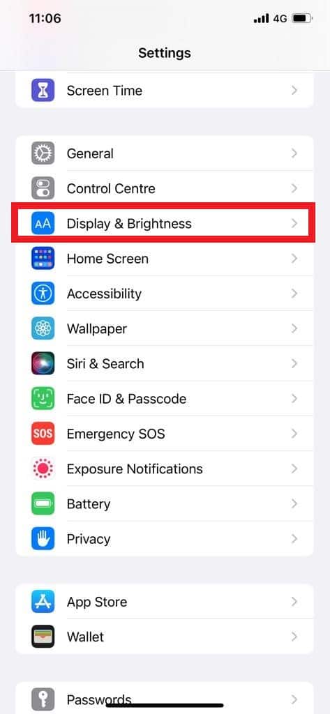 Iphone Display And Brightness