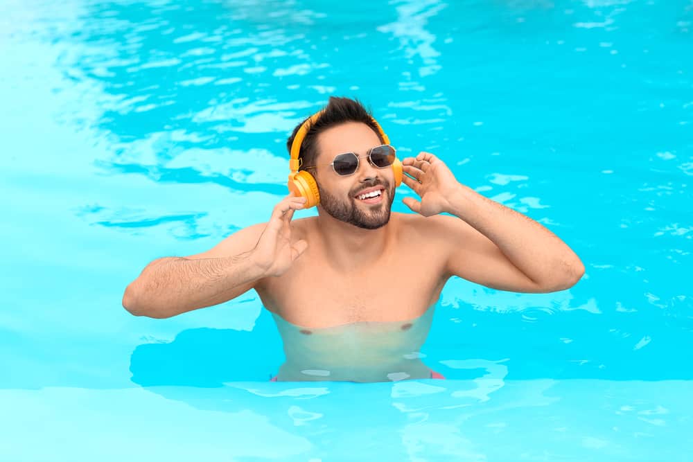 Headphones In Pool