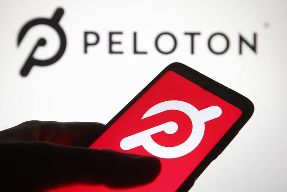 Peloton Logo On The Smartphone Screen