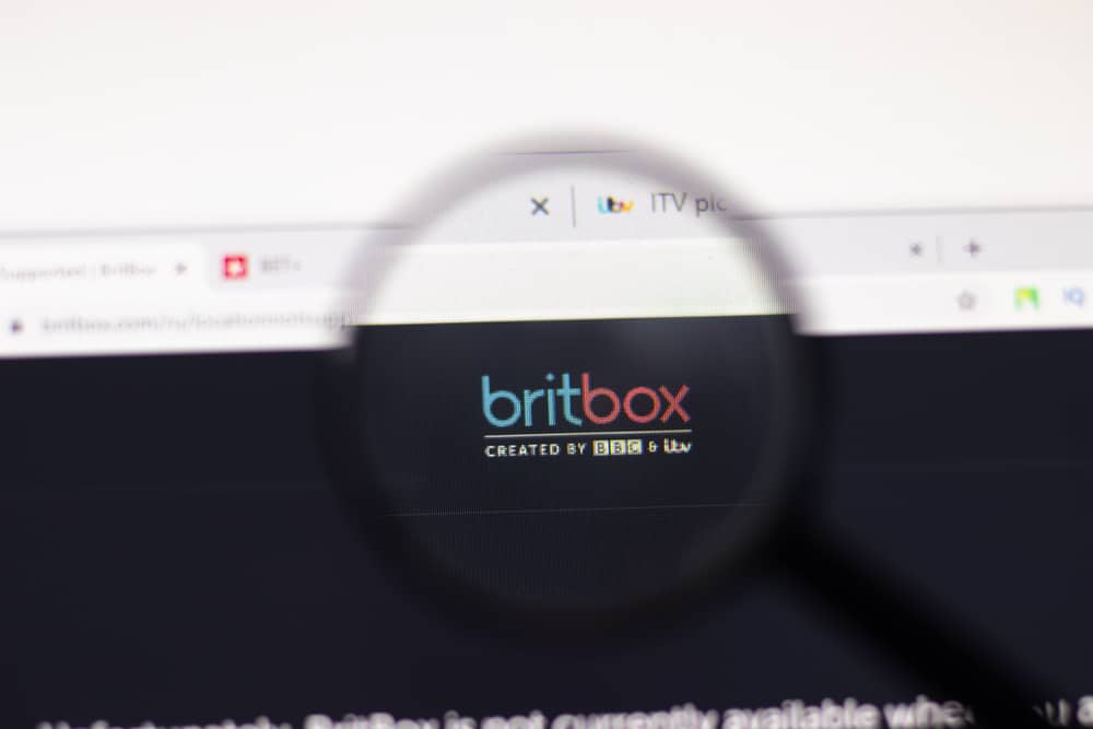 Britbox Website Page