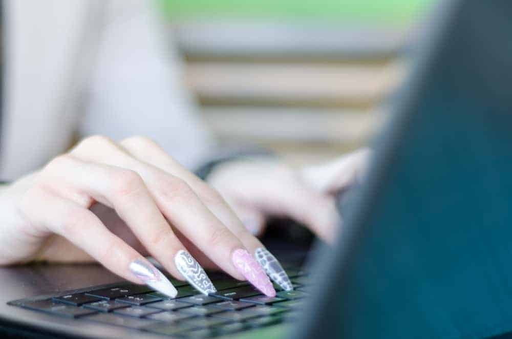 computer keyboard for long nails