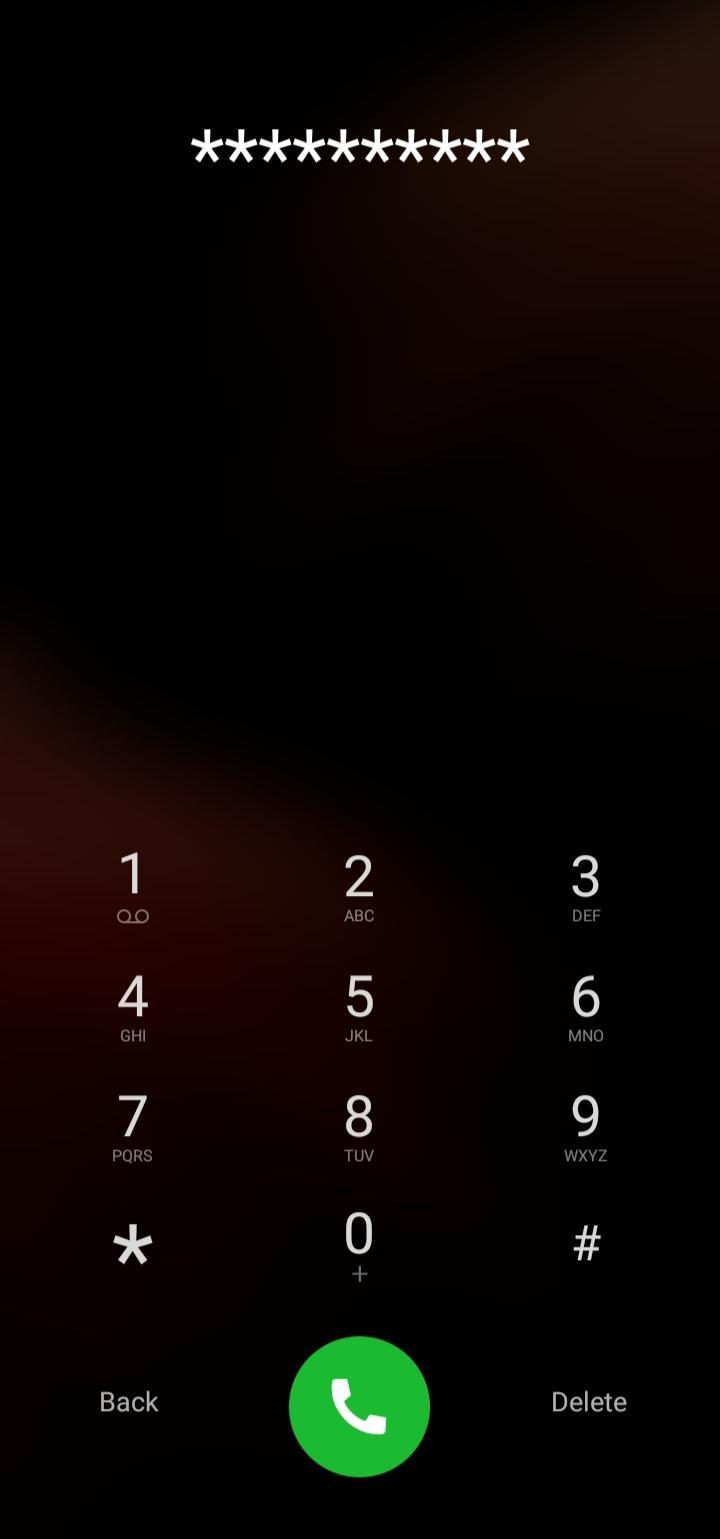 Android Lock Asterisk