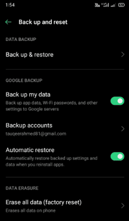 Backing Up Data On Android