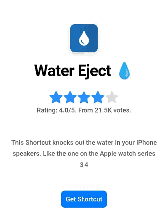 Water Eject App