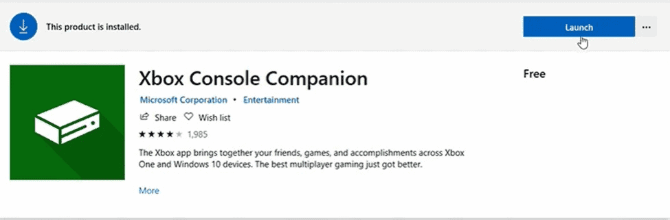 Xbox Console Companion
