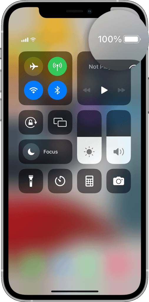 ios15 iphone12 pro battery indicator