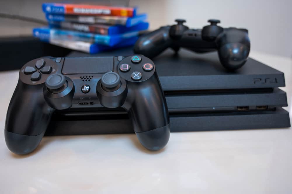 Ps4 Console With Controllers
