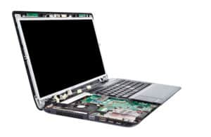 Laptop With Internal Circuitry Exposed