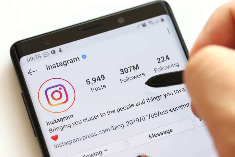 Instagram Profile On Smartphone