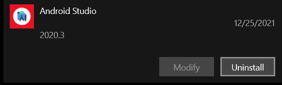 Uninstalling App On Windows