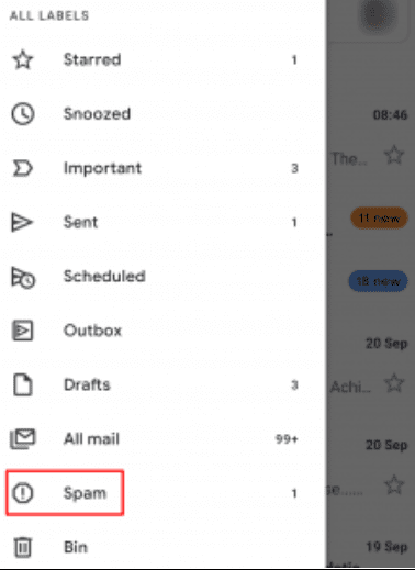 where is spam folder on iphone 10