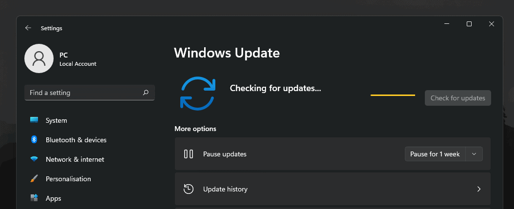 Windows Update &Quot;Checking For Updates&Quot;
