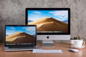 Apple Laptop And Monitor