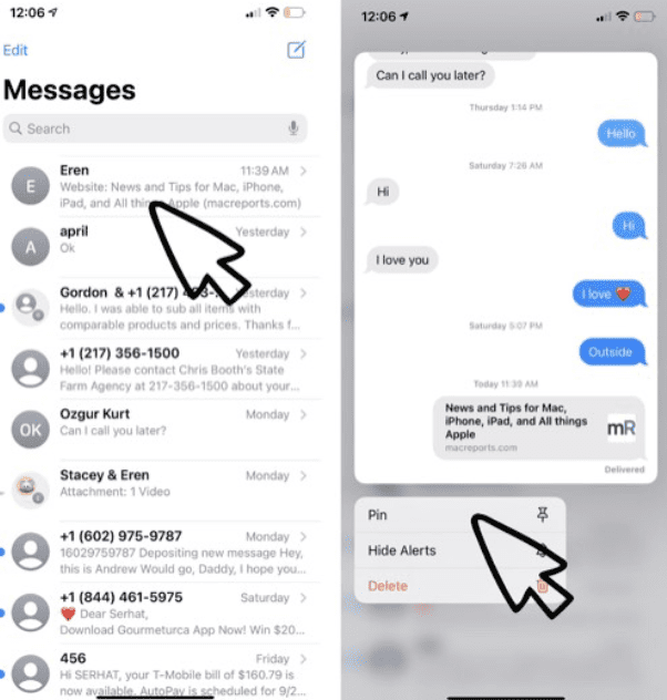 How To Unpin A Text On Iphone 8 Image 79