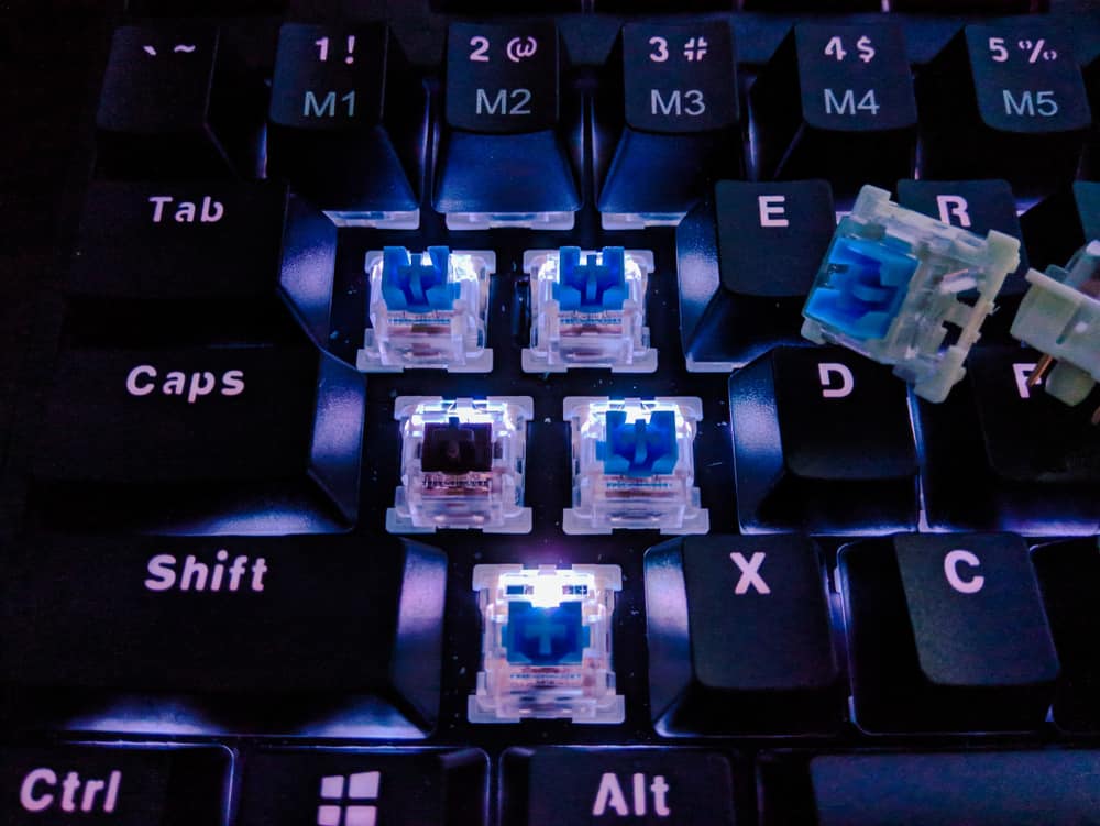 which keycaps are the quietest