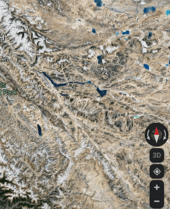 google maps rotate and move satellite view